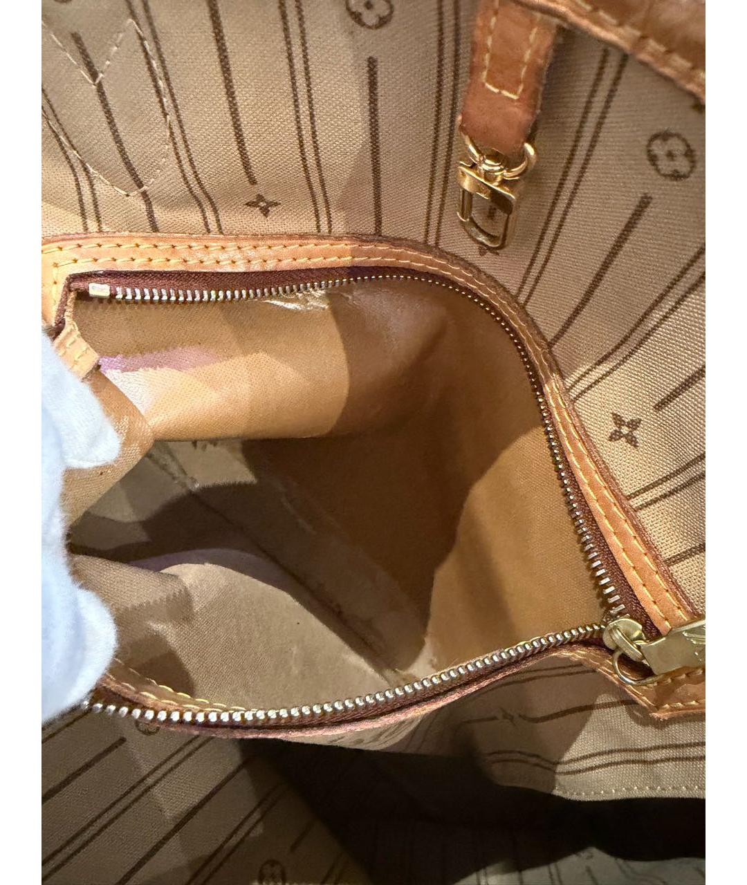 LOUIS VUITTON Коричневая сумка тоут, фото 8