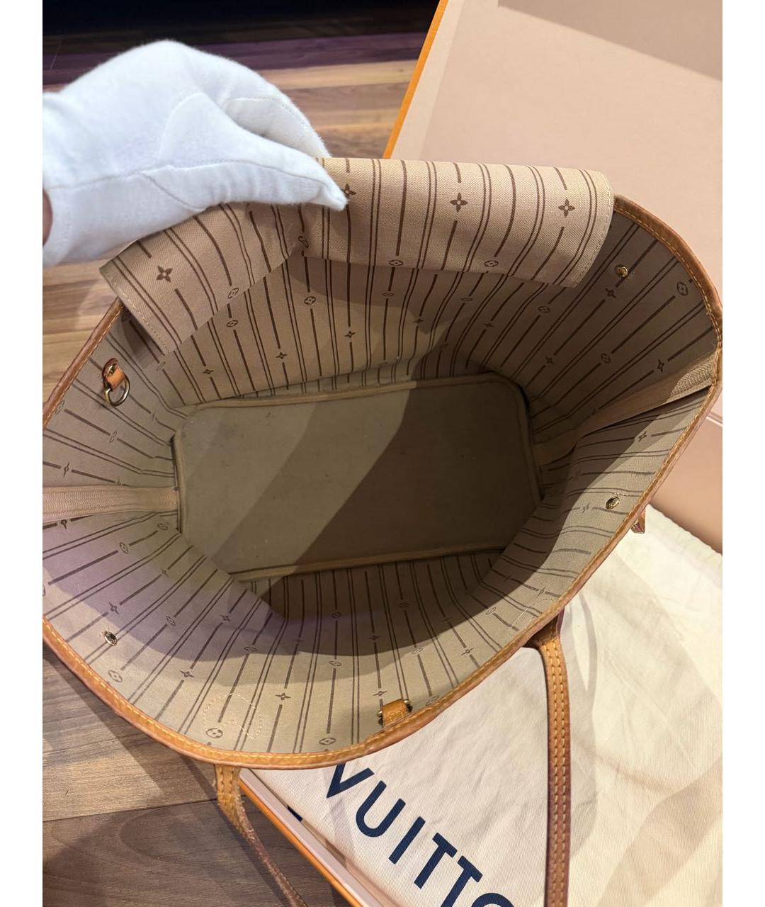 LOUIS VUITTON Коричневая сумка тоут, фото 3