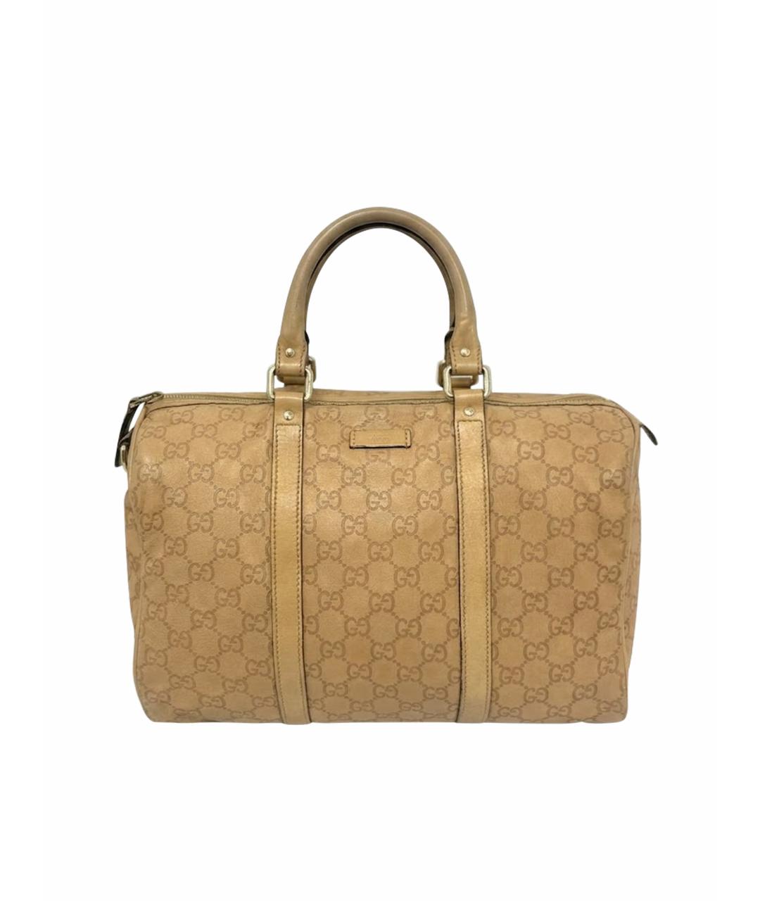 GUCCI Бежевая сумка с короткими ручками, фото 1