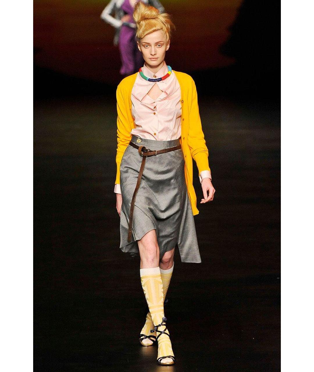 VIVIENNE WESTWOOD Голубая хлопковая блузы, фото 3