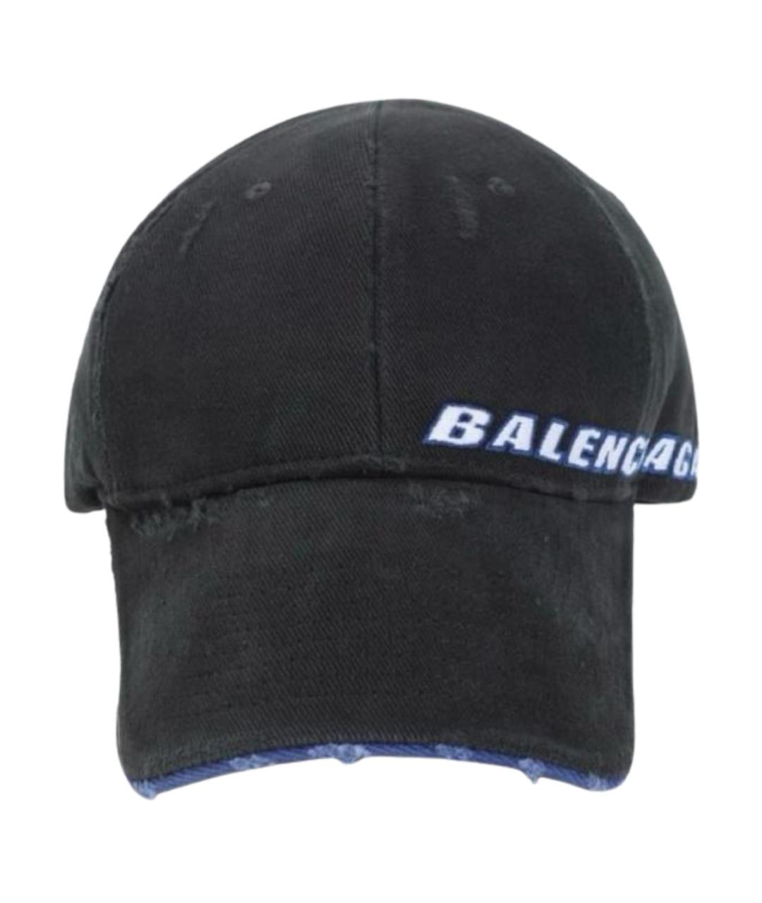 BALENCIAGA Черная хлопковая кепка/бейсболка, фото 1