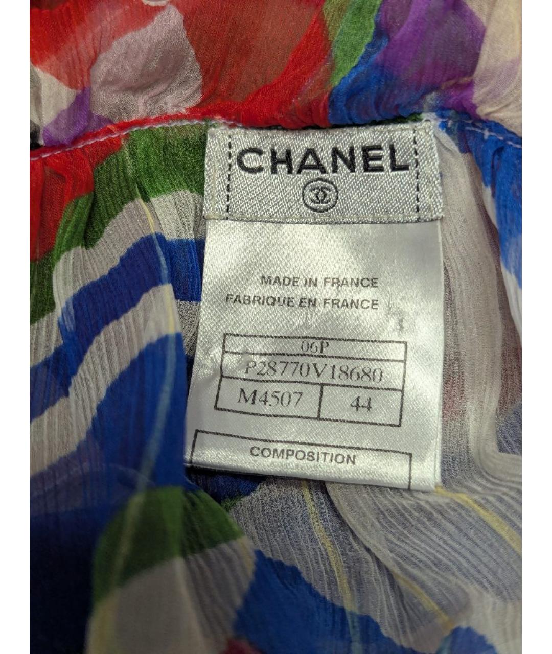 CHANEL Мульти шелковая туника, фото 3