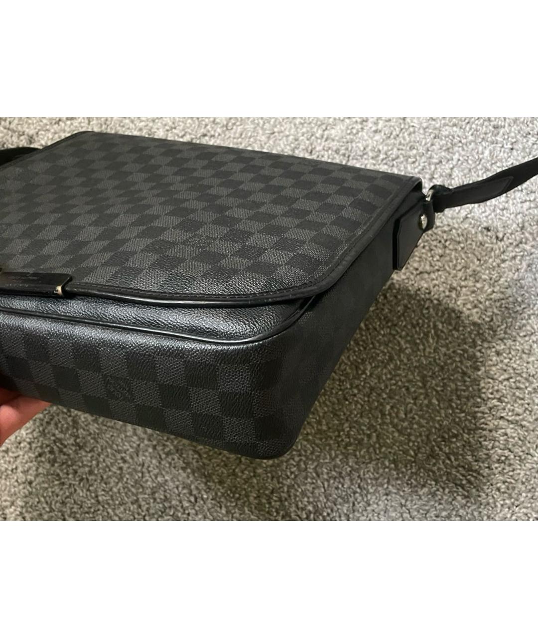 LOUIS VUITTON Черная сумка на плечо, фото 4