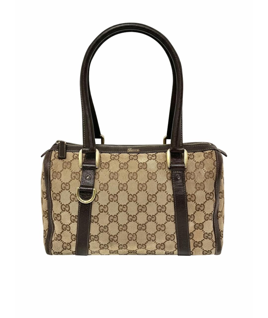 GUCCI Бежевая жаккардовая сумка тоут, фото 1