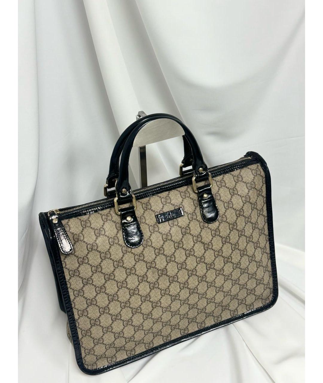 GUCCI Бежевая сумка с короткими ручками, фото 4