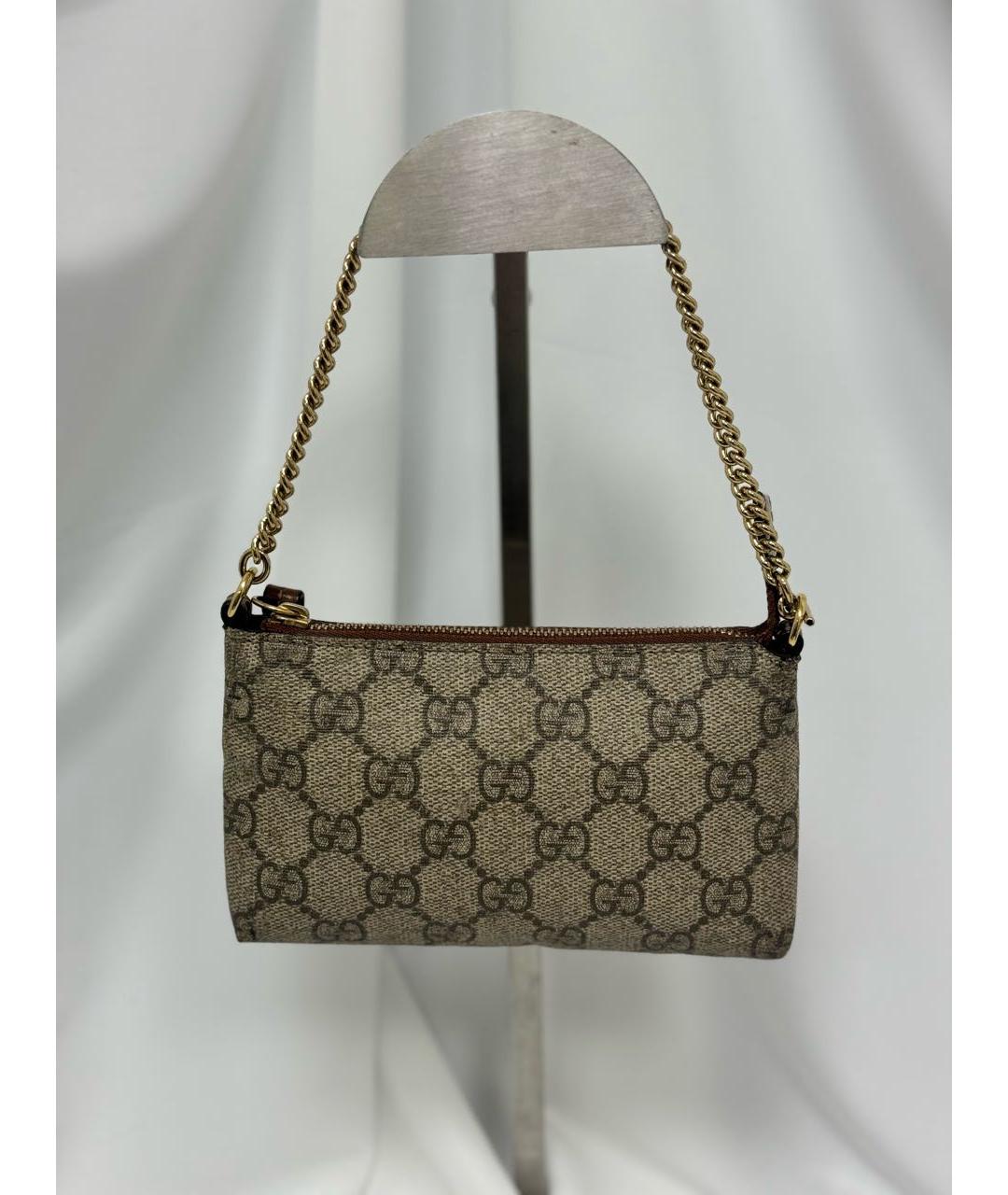 GUCCI Бежевая сумка с короткими ручками, фото 3