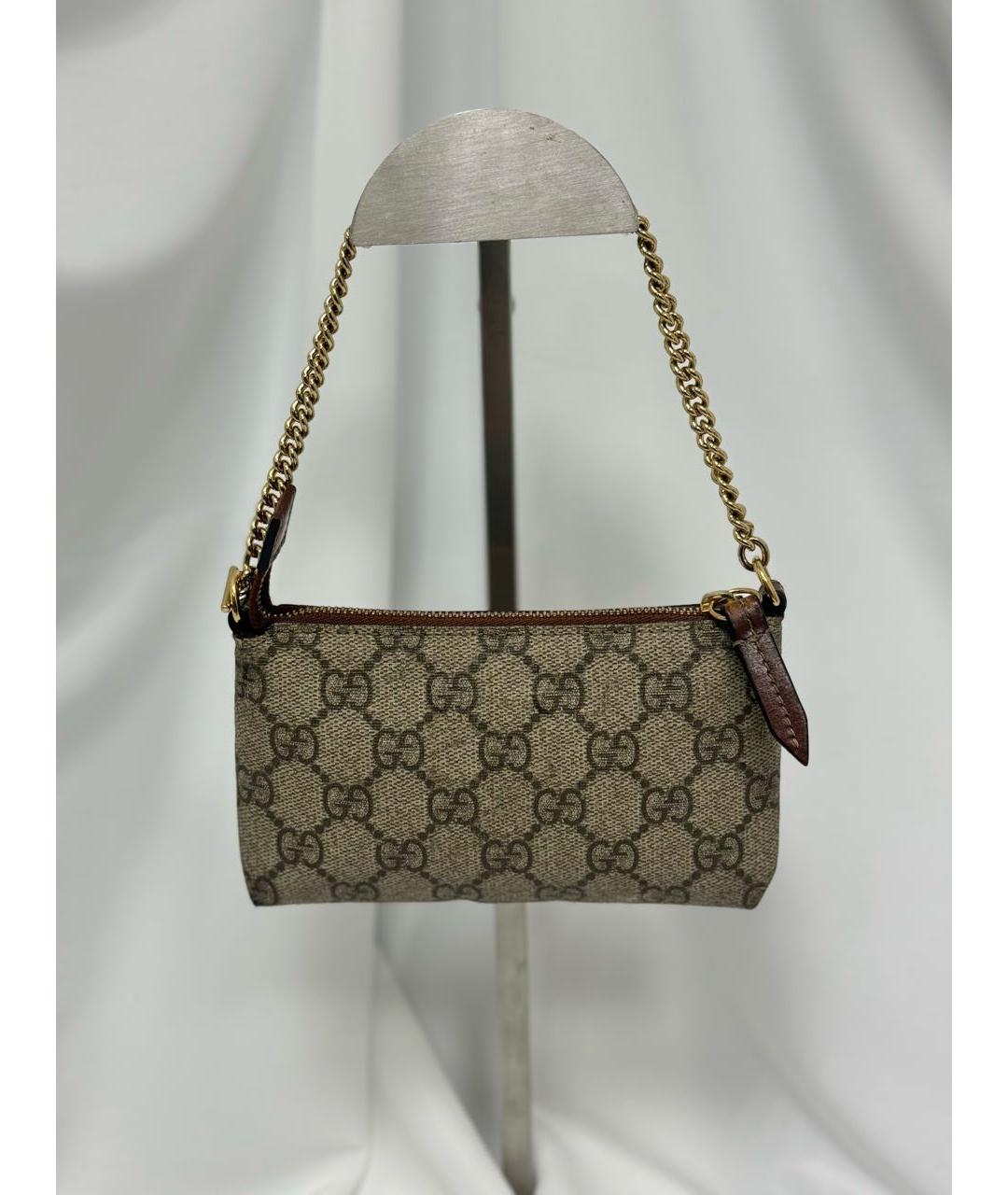 GUCCI Бежевая сумка с короткими ручками, фото 4