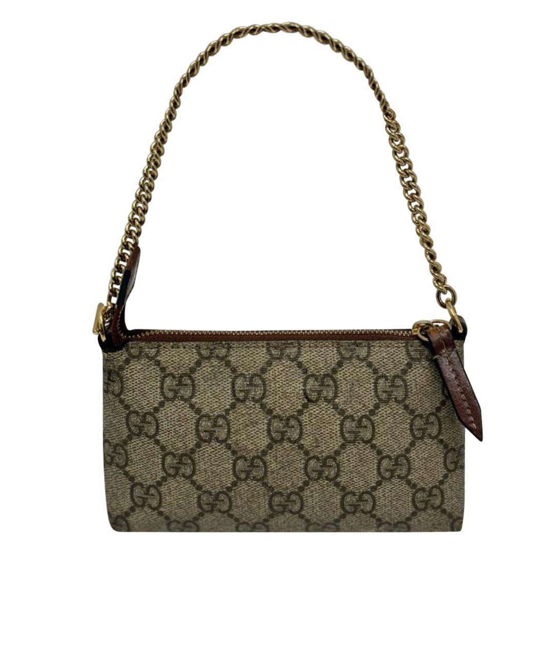 GUCCI Бежевая сумка с короткими ручками, фото 1