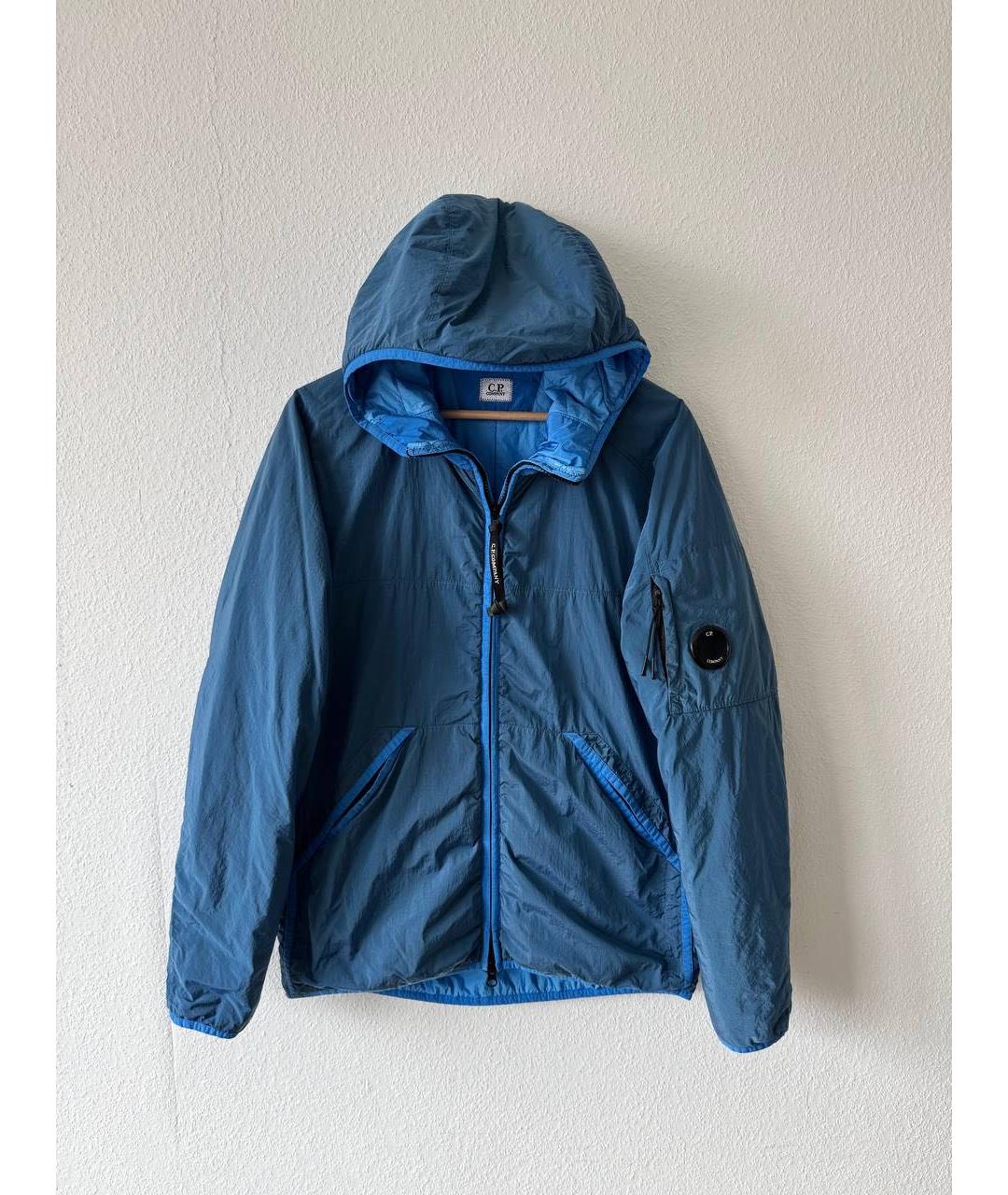 CP COMPANY Голубая полиэстеровая куртка, фото 7