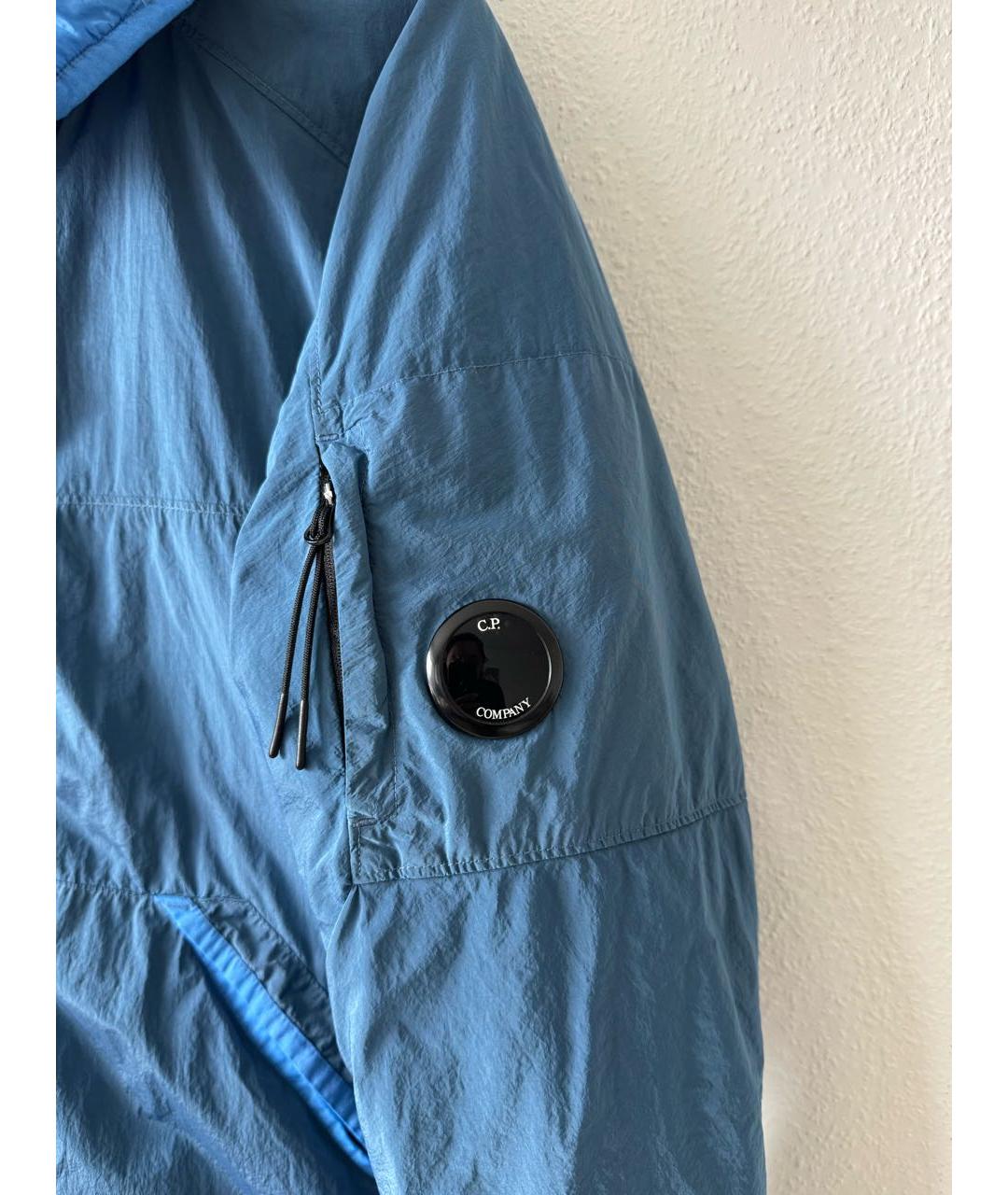 CP COMPANY Голубая полиэстеровая куртка, фото 3