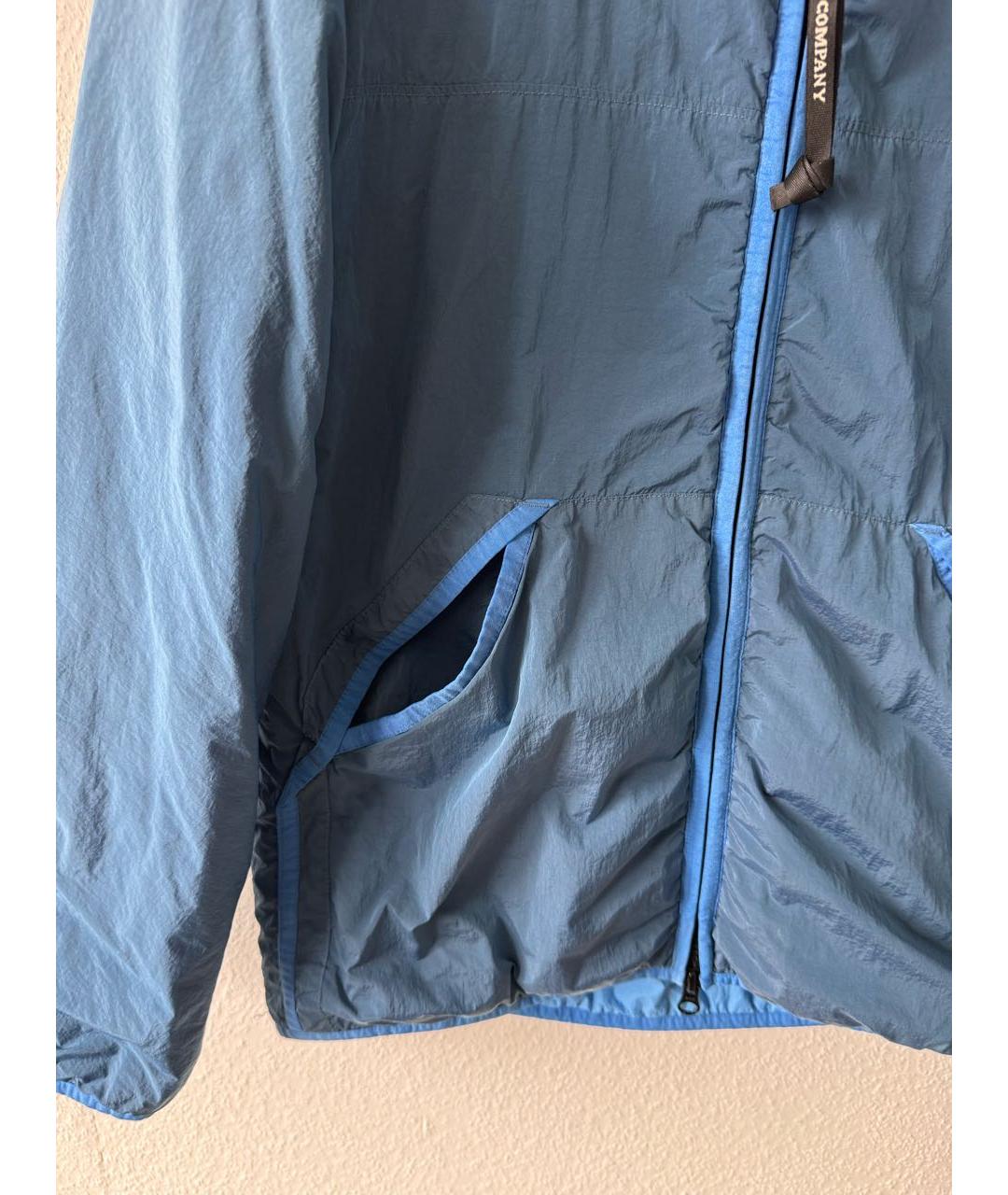 CP COMPANY Голубая полиэстеровая куртка, фото 5