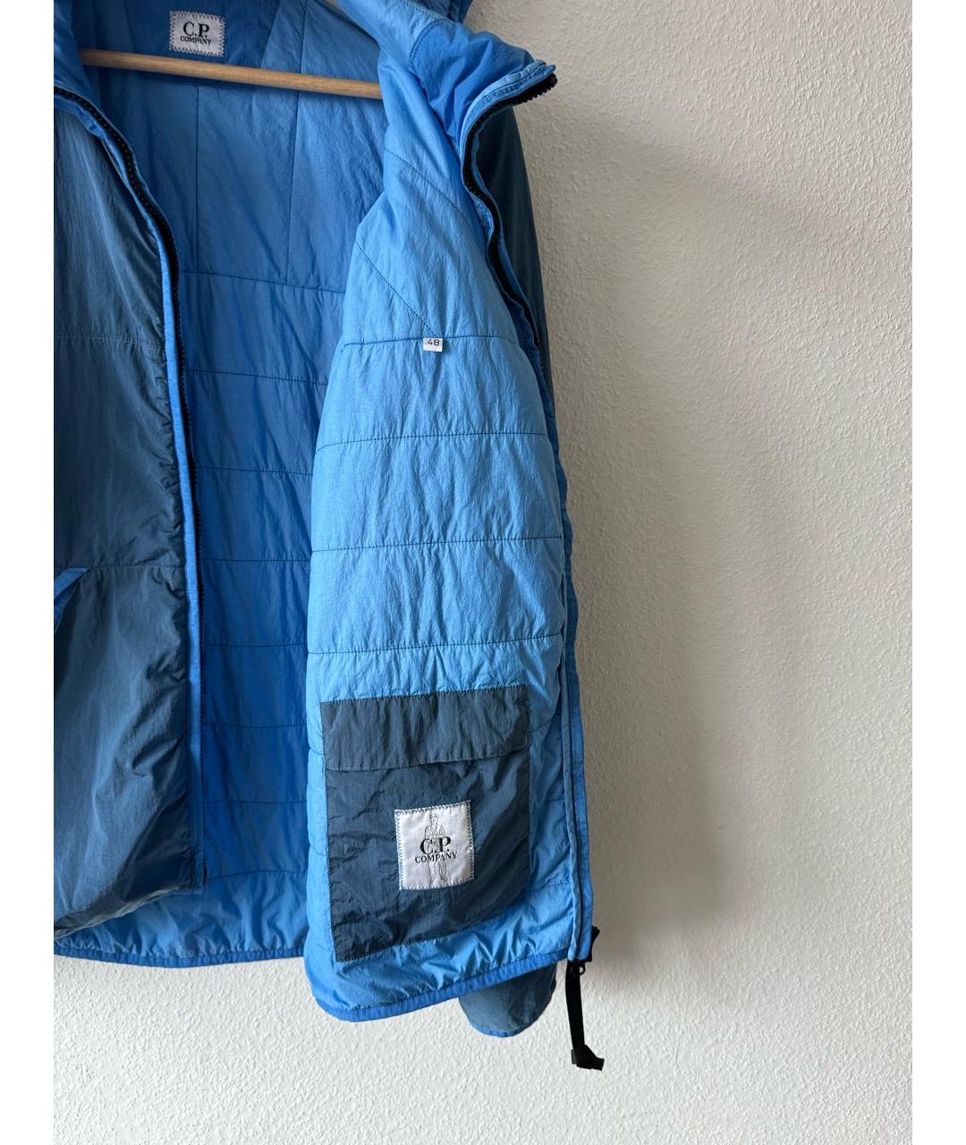 CP COMPANY Голубая полиэстеровая куртка, фото 6