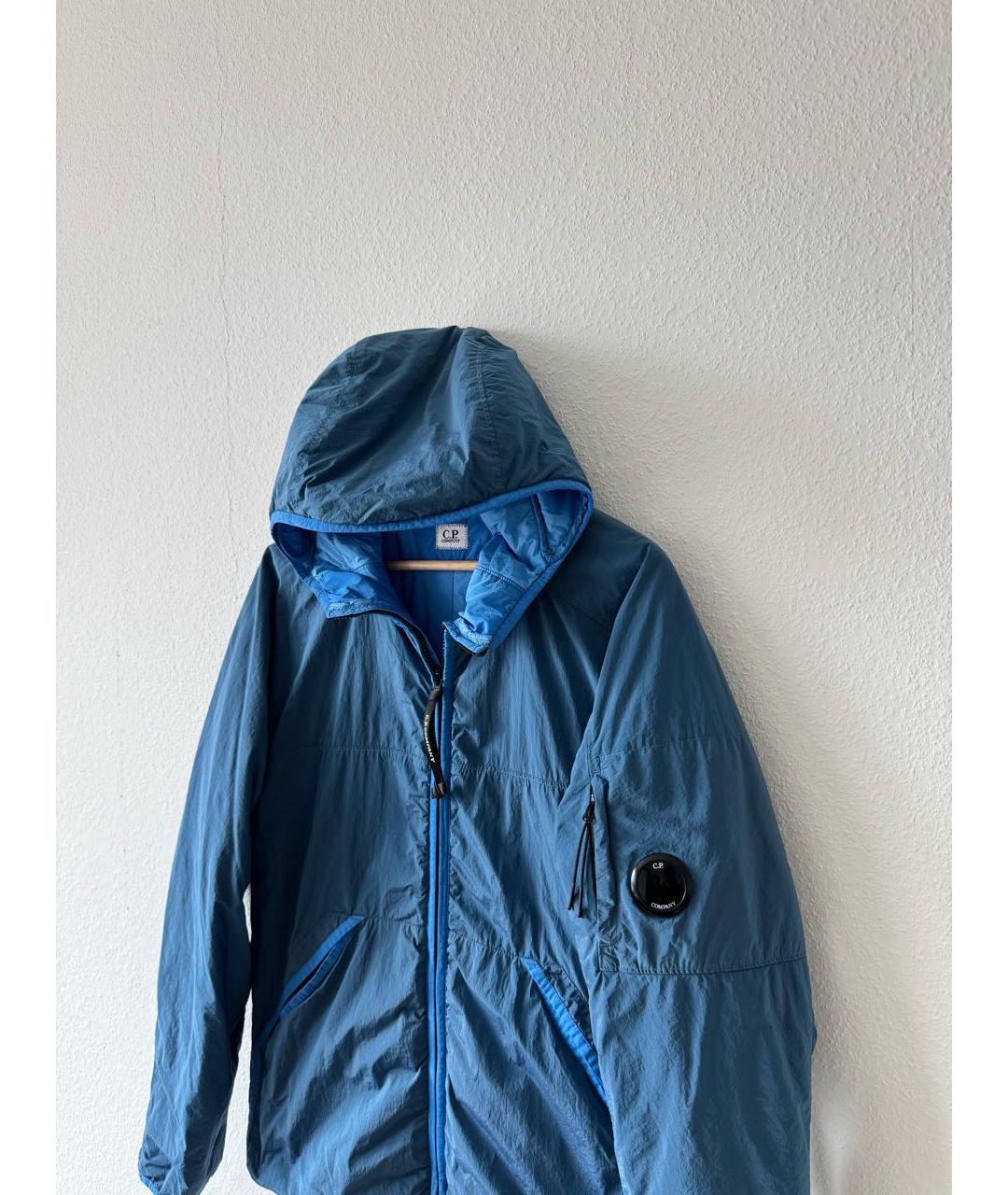 CP COMPANY Голубая полиэстеровая куртка, фото 2
