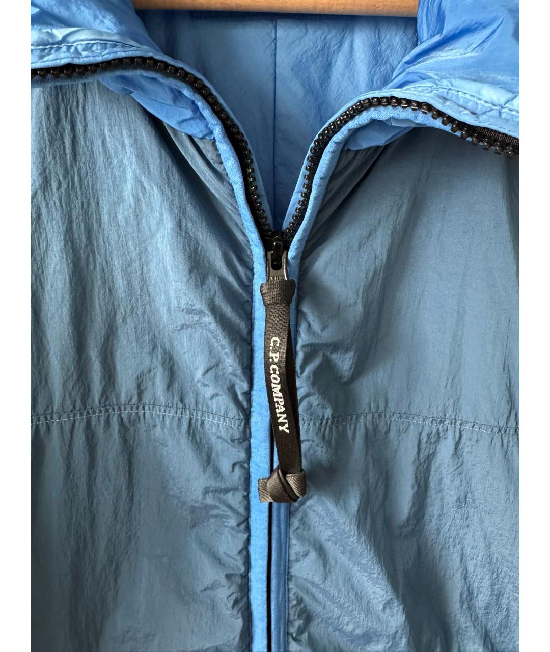 CP COMPANY Голубая полиэстеровая куртка, фото 4