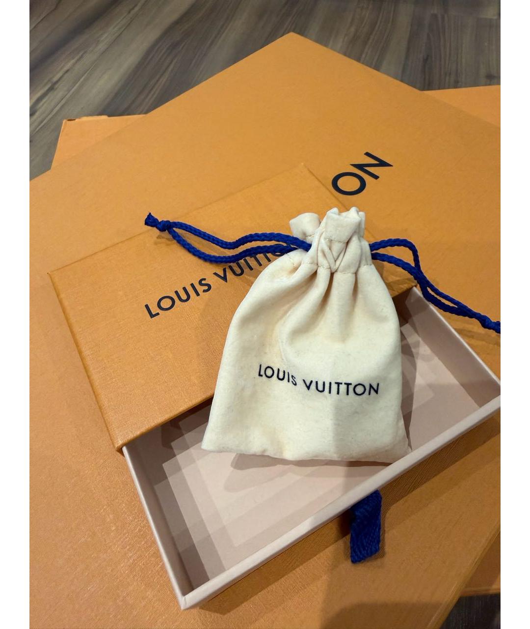 LOUIS VUITTON Серебрянный кожаный ремень, фото 2