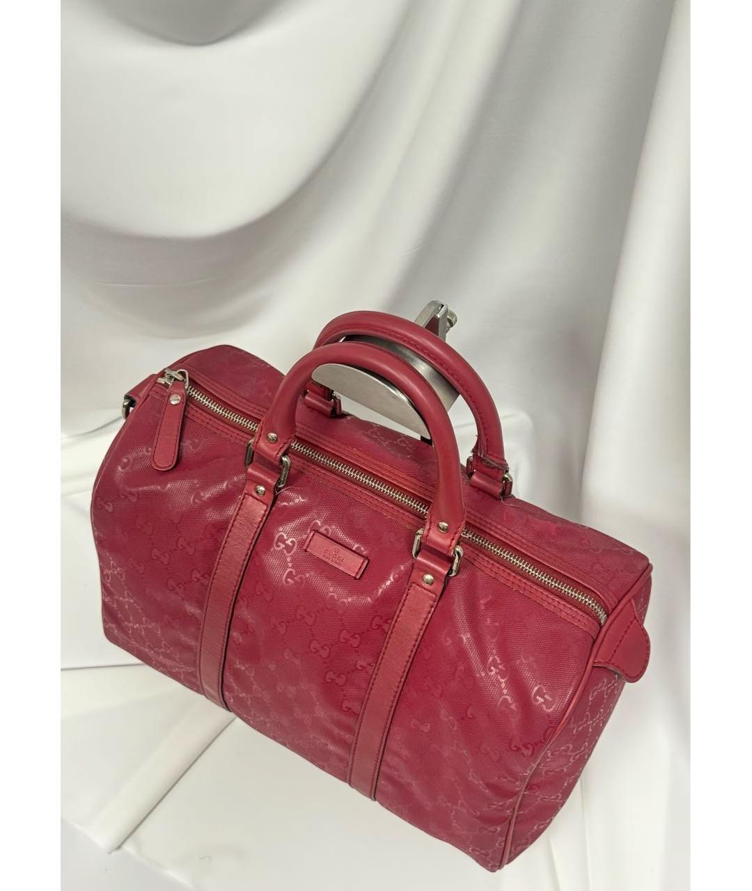 GUCCI Красная кожаная сумка с короткими ручками, фото 3