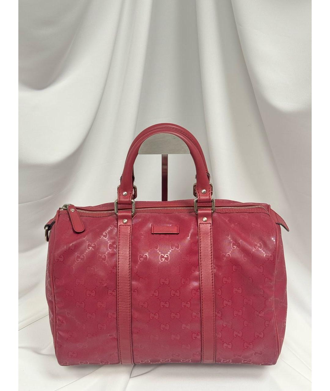 GUCCI Красная кожаная сумка с короткими ручками, фото 5