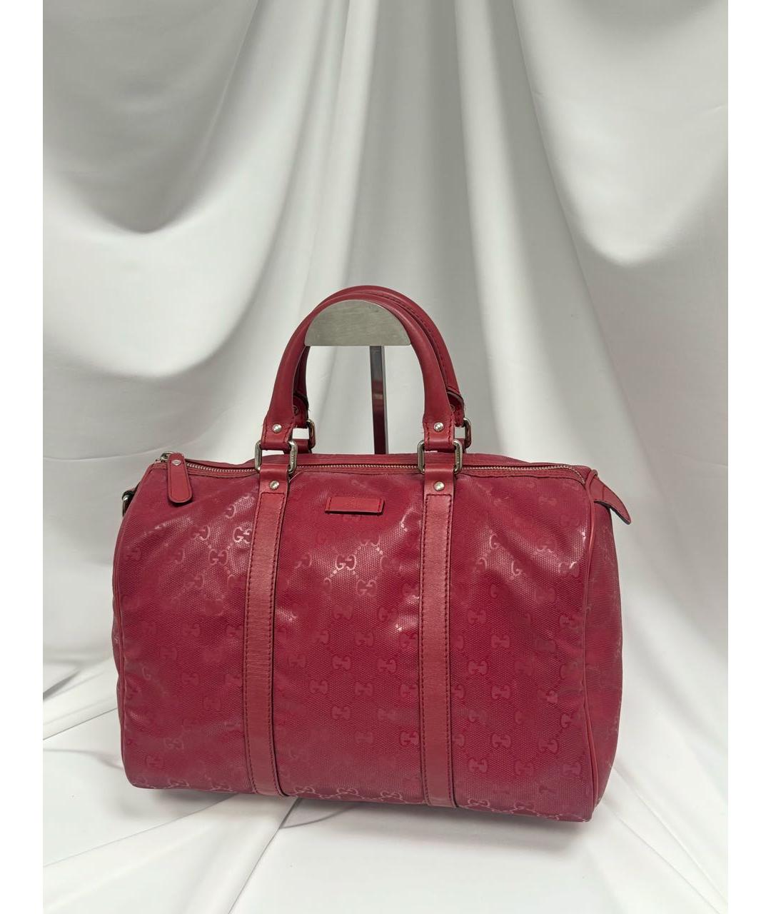GUCCI Красная кожаная сумка с короткими ручками, фото 2