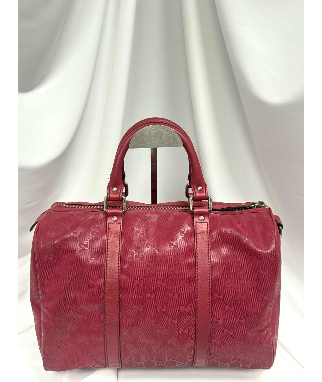 GUCCI Красная кожаная сумка с короткими ручками, фото 4
