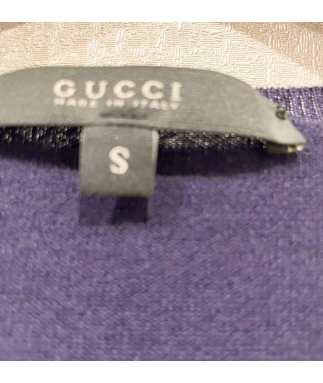 GUCCI Фиолетовая шерстяная футболка, фото 2