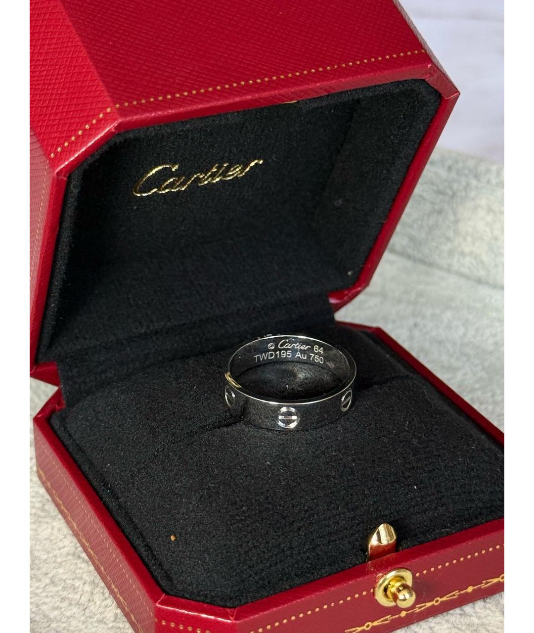 CARTIER Белое кольцо из белого золота, фото 3