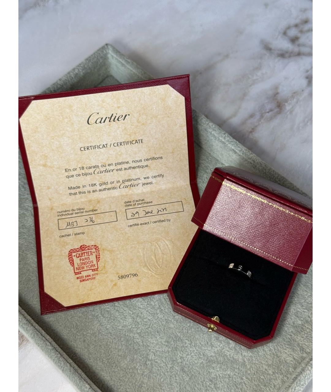 CARTIER Белое кольцо из белого золота, фото 7