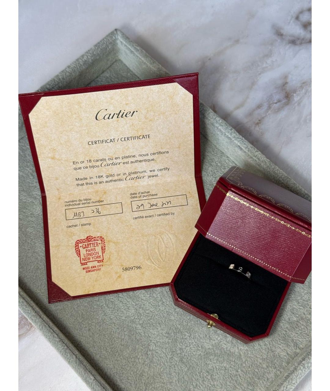 CARTIER Белое кольцо из белого золота, фото 8