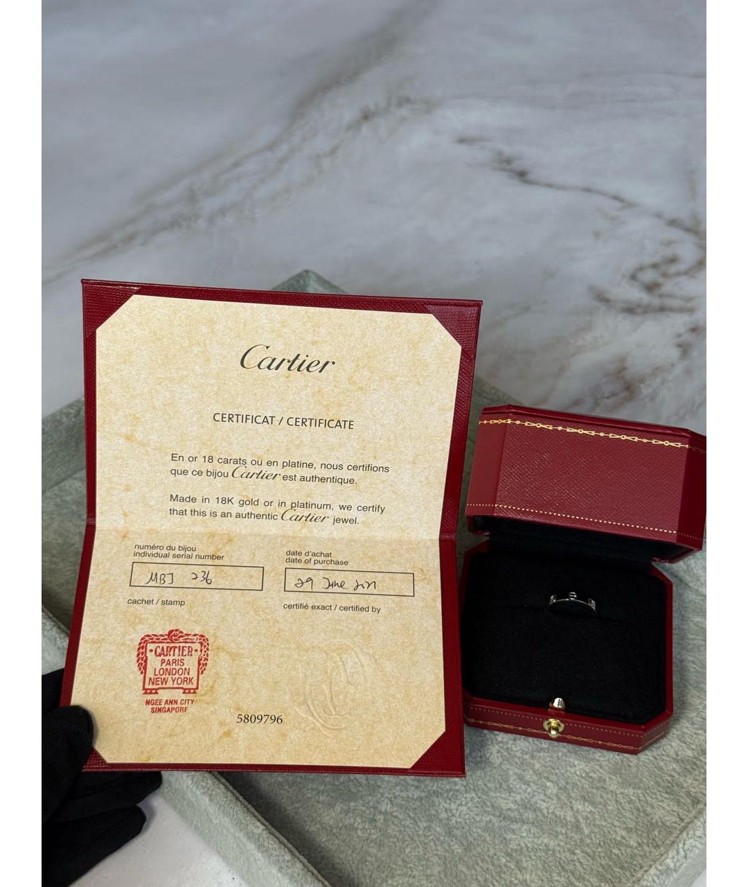 CARTIER Белое кольцо из белого золота, фото 6