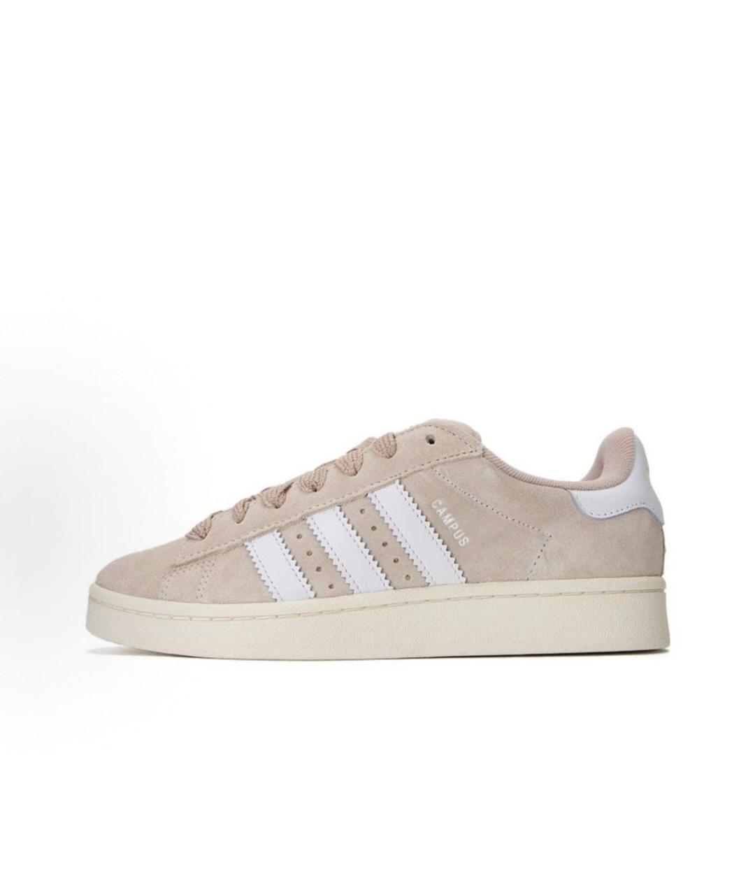 ADIDAS Бежевые замшевые кроссовки, фото 3