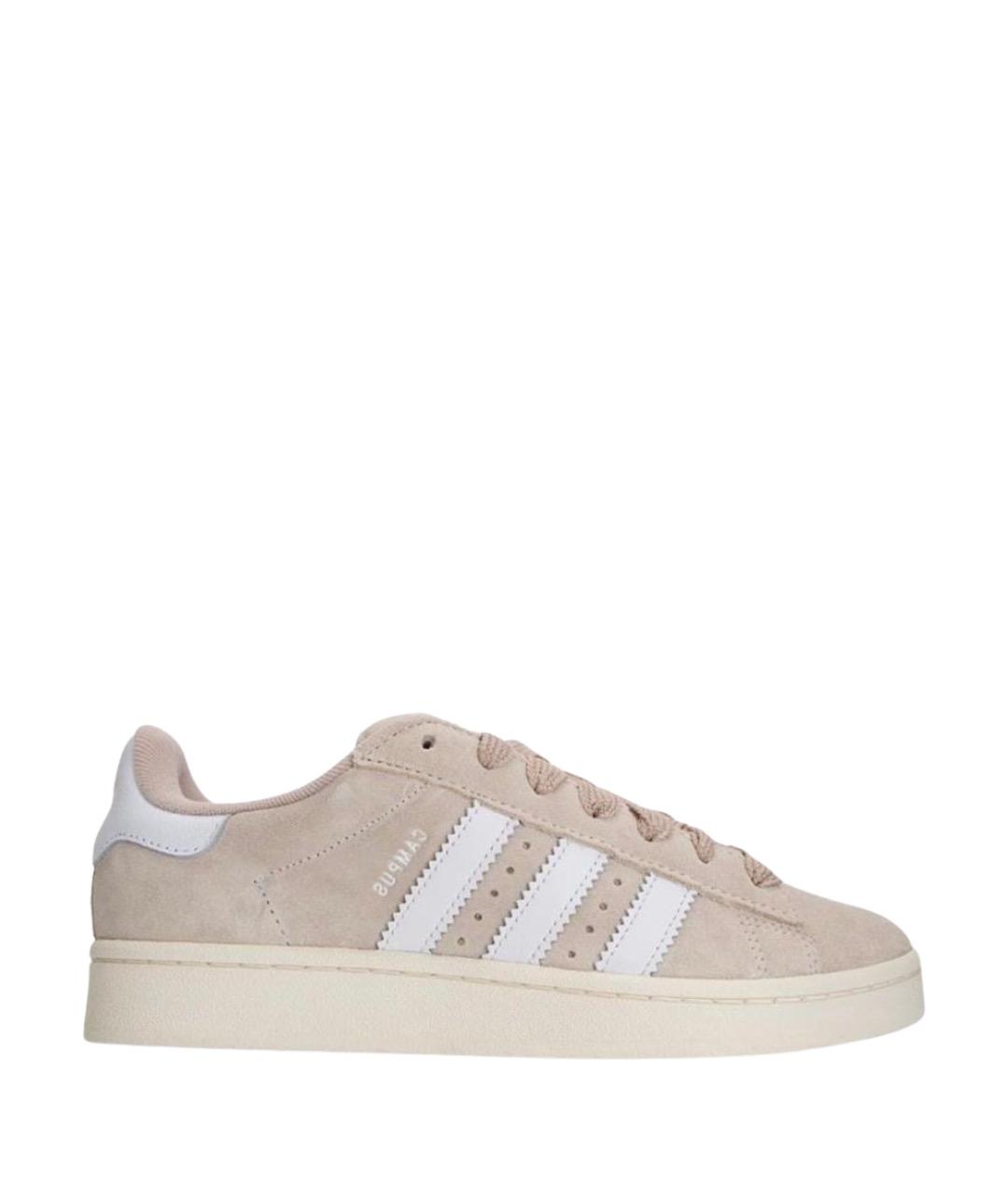 ADIDAS Бежевые замшевые кроссовки, фото 1