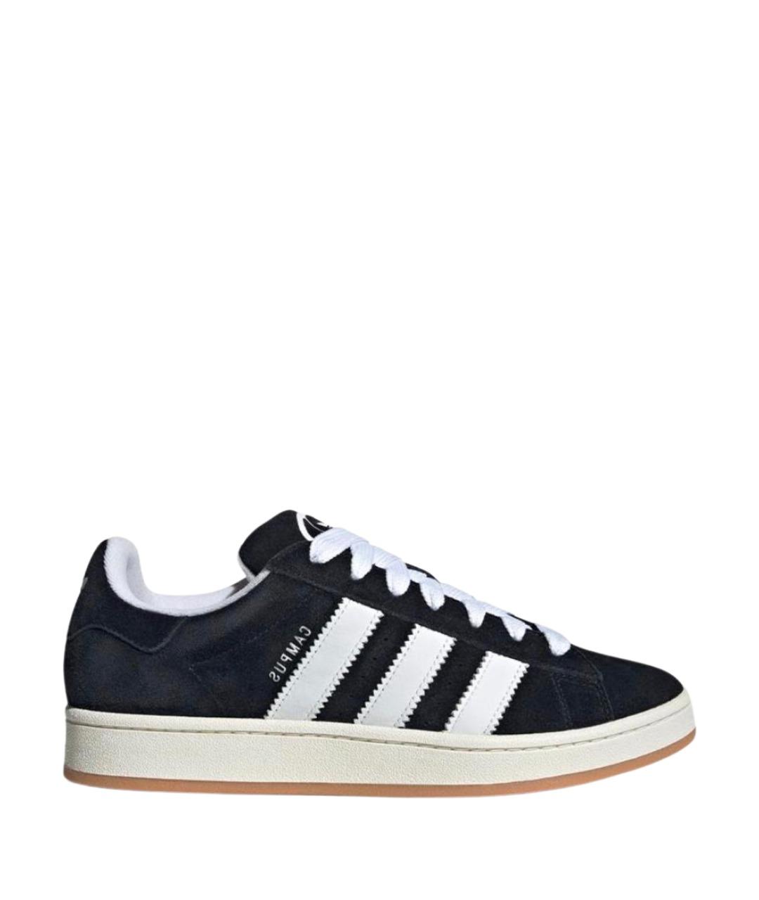 ADIDAS Черные замшевые кроссовки, фото 1