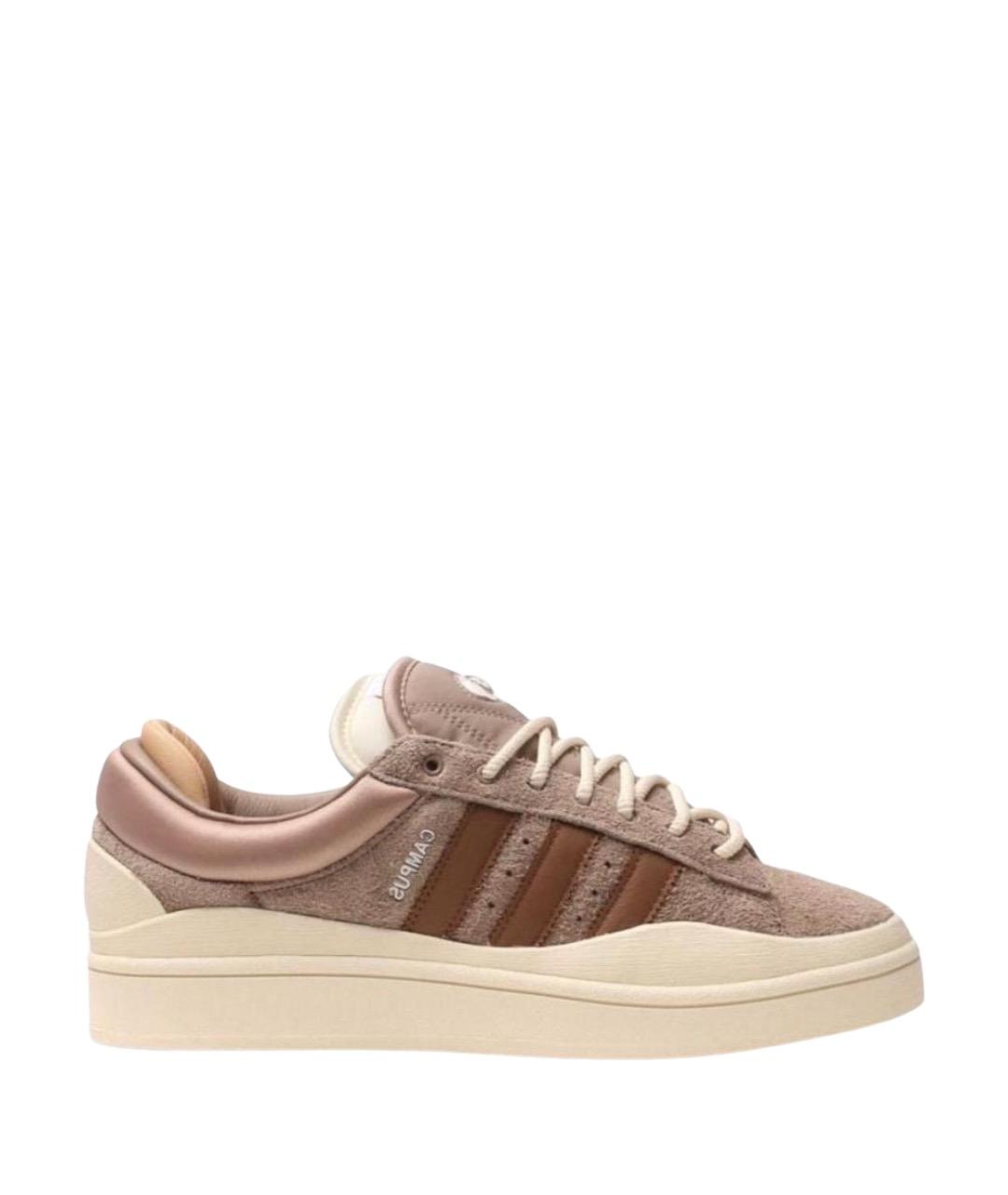 ADIDAS Коричневые замшевые кроссовки, фото 1