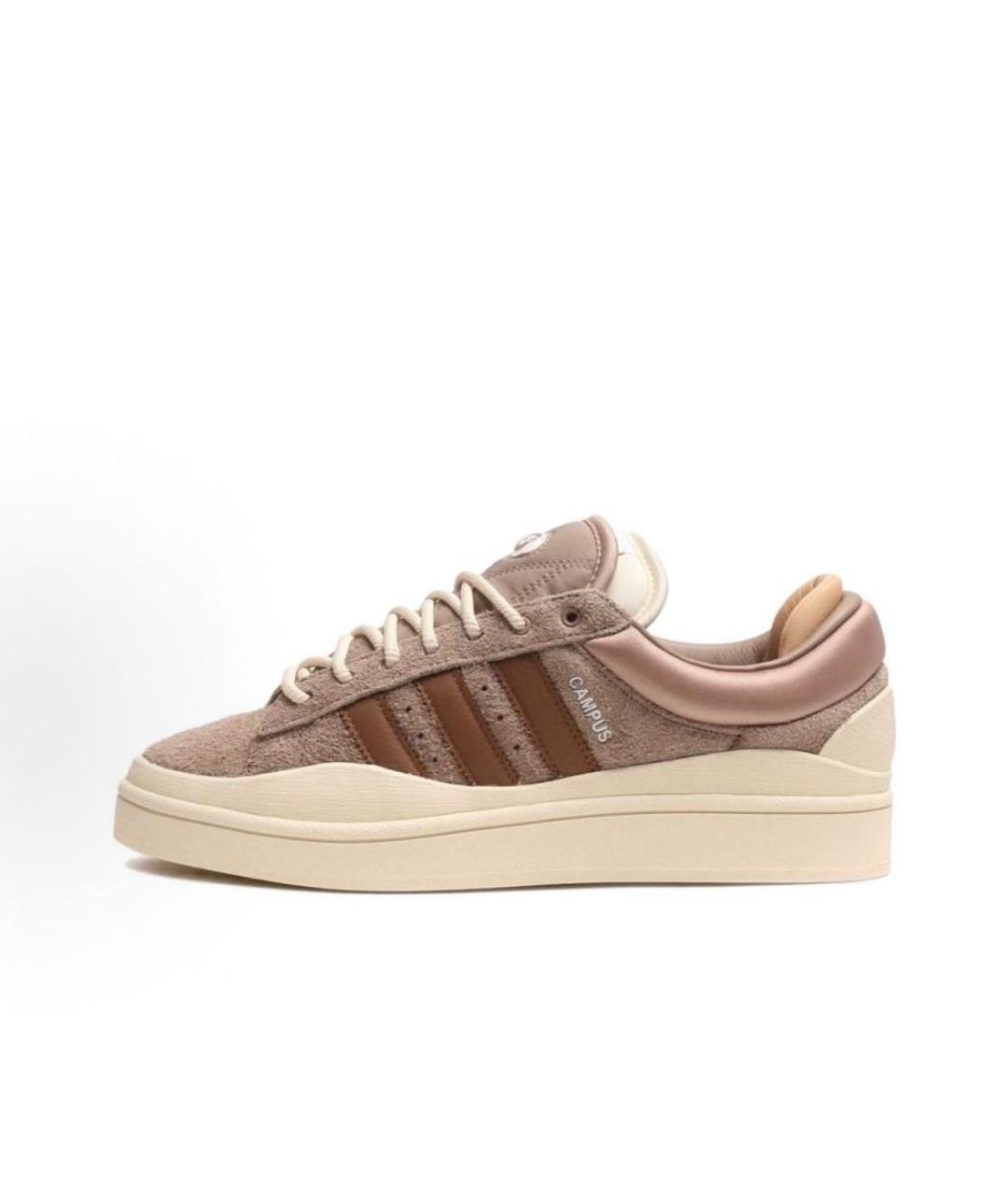 ADIDAS Коричневые замшевые кроссовки, фото 3