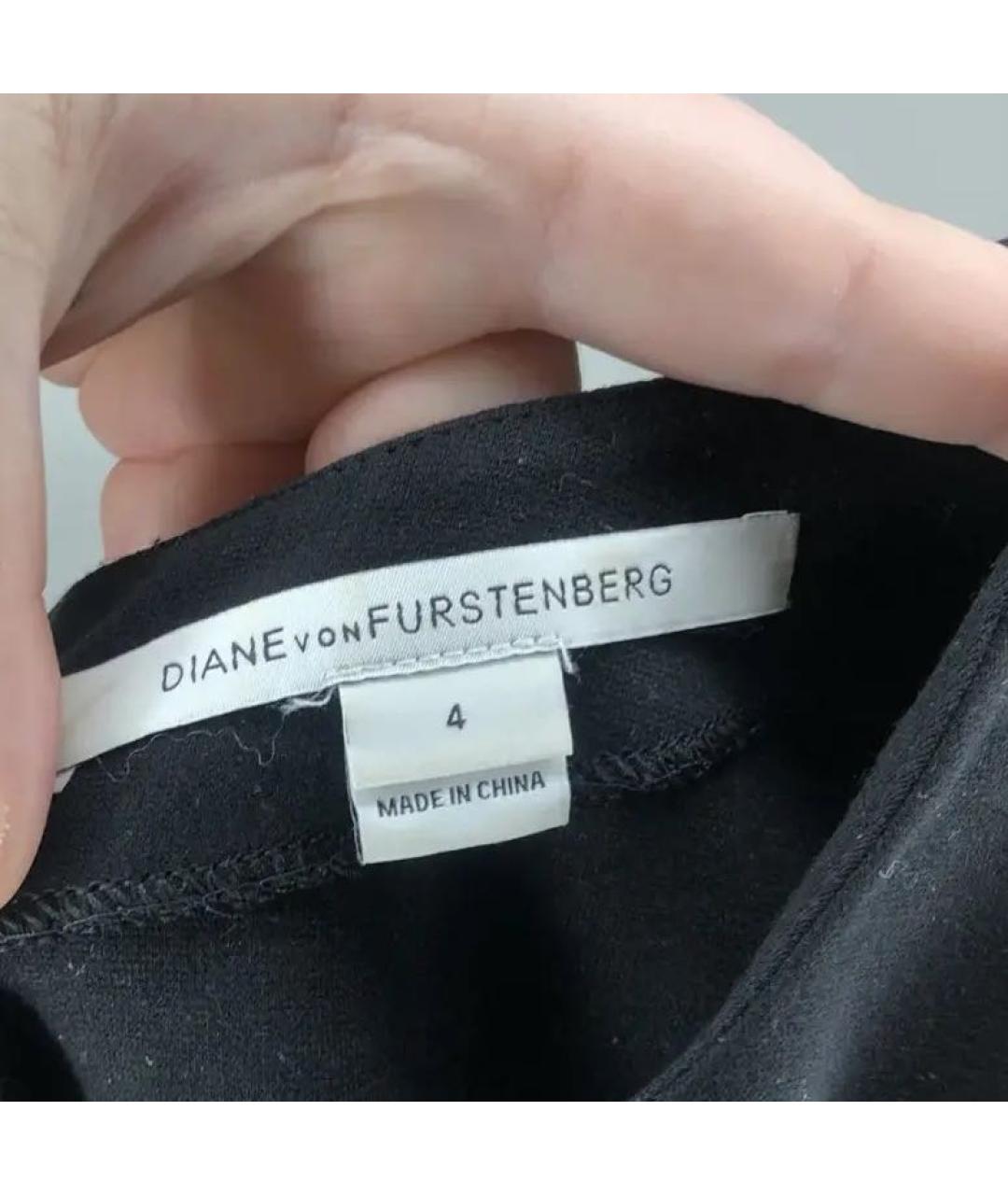 DIANE VON FURSTENBERG Черное коктейльное платье, фото 3