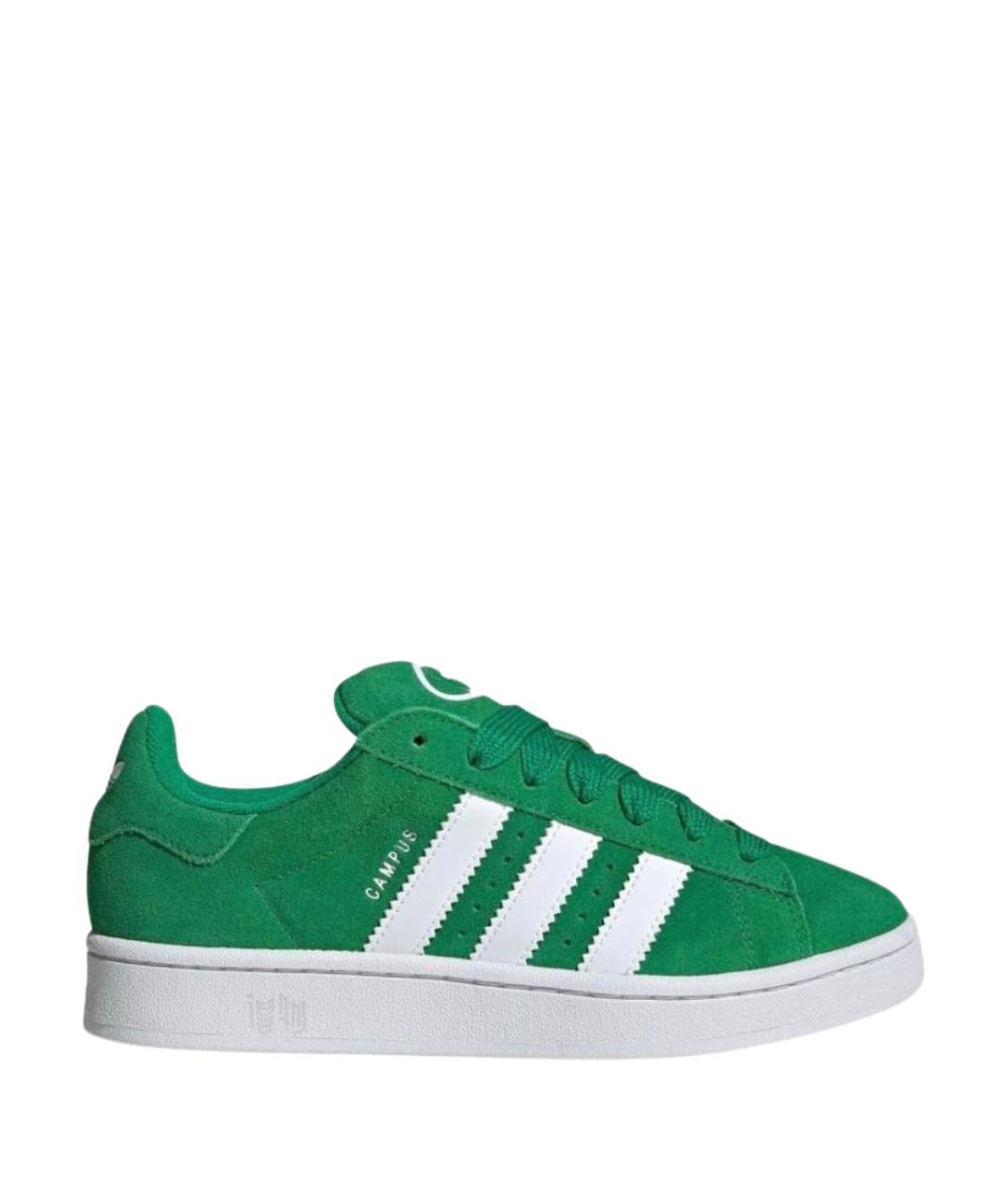 ADIDAS Зеленые замшевые кроссовки, фото 1