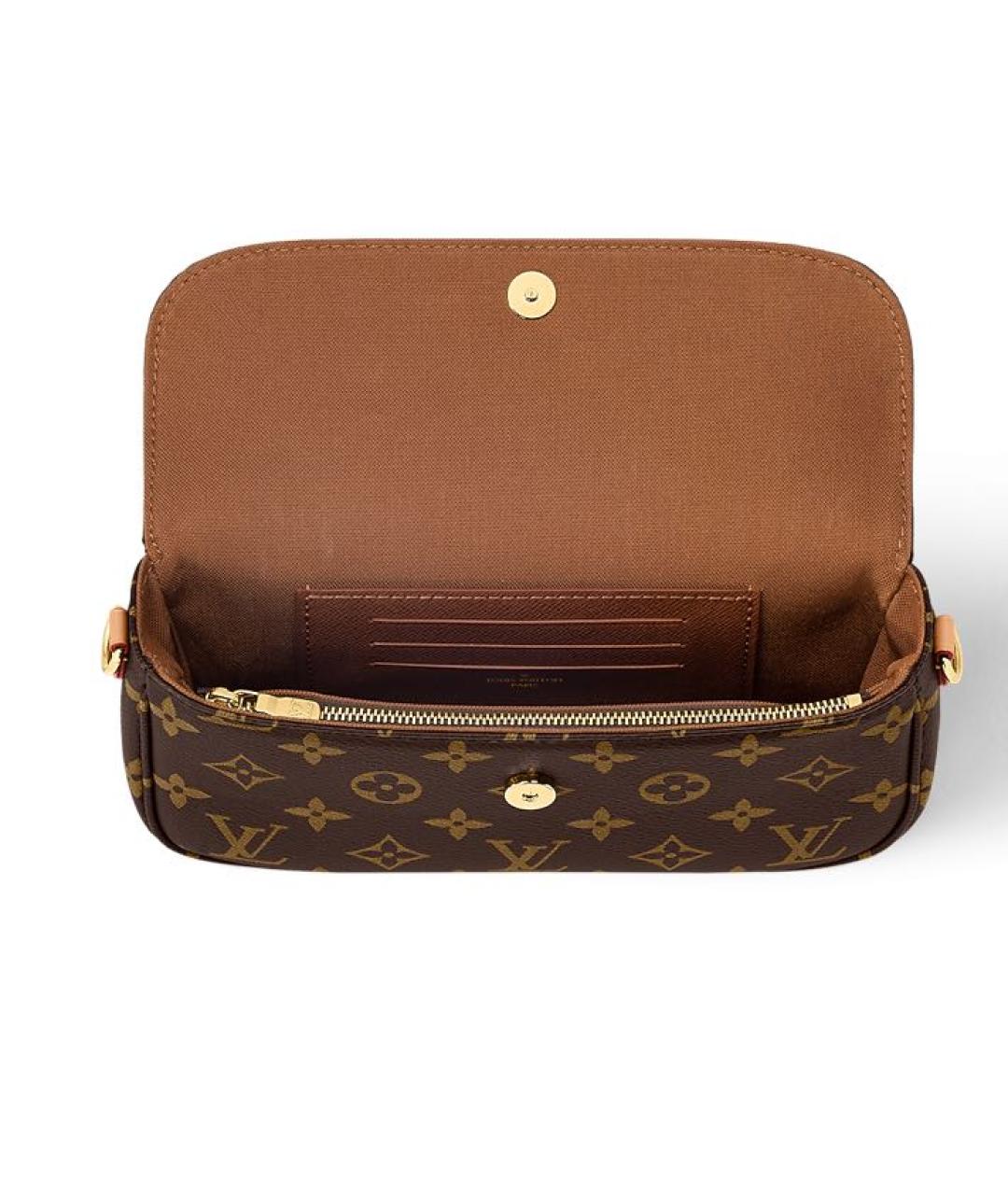 LOUIS VUITTON Коричневая сумка через плечо, фото 3