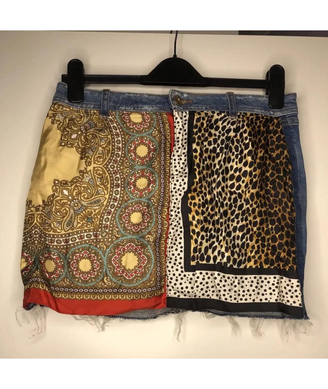 DOLCE&GABBANA Мульти деним юбка мини, фото 4