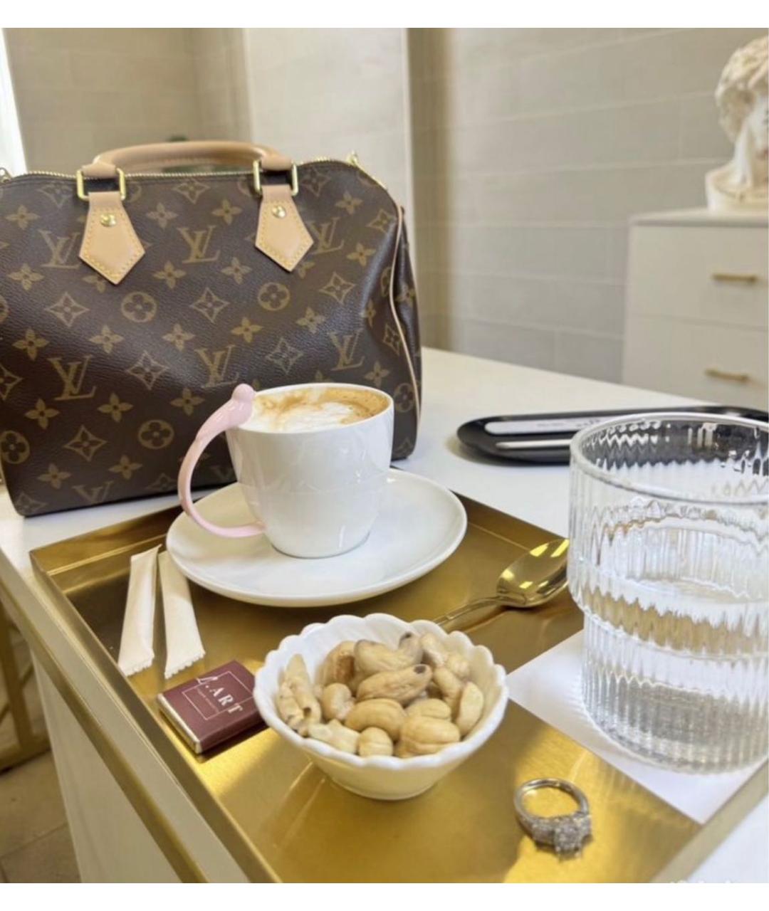 LOUIS VUITTON Коричневая сумка с короткими ручками, фото 3