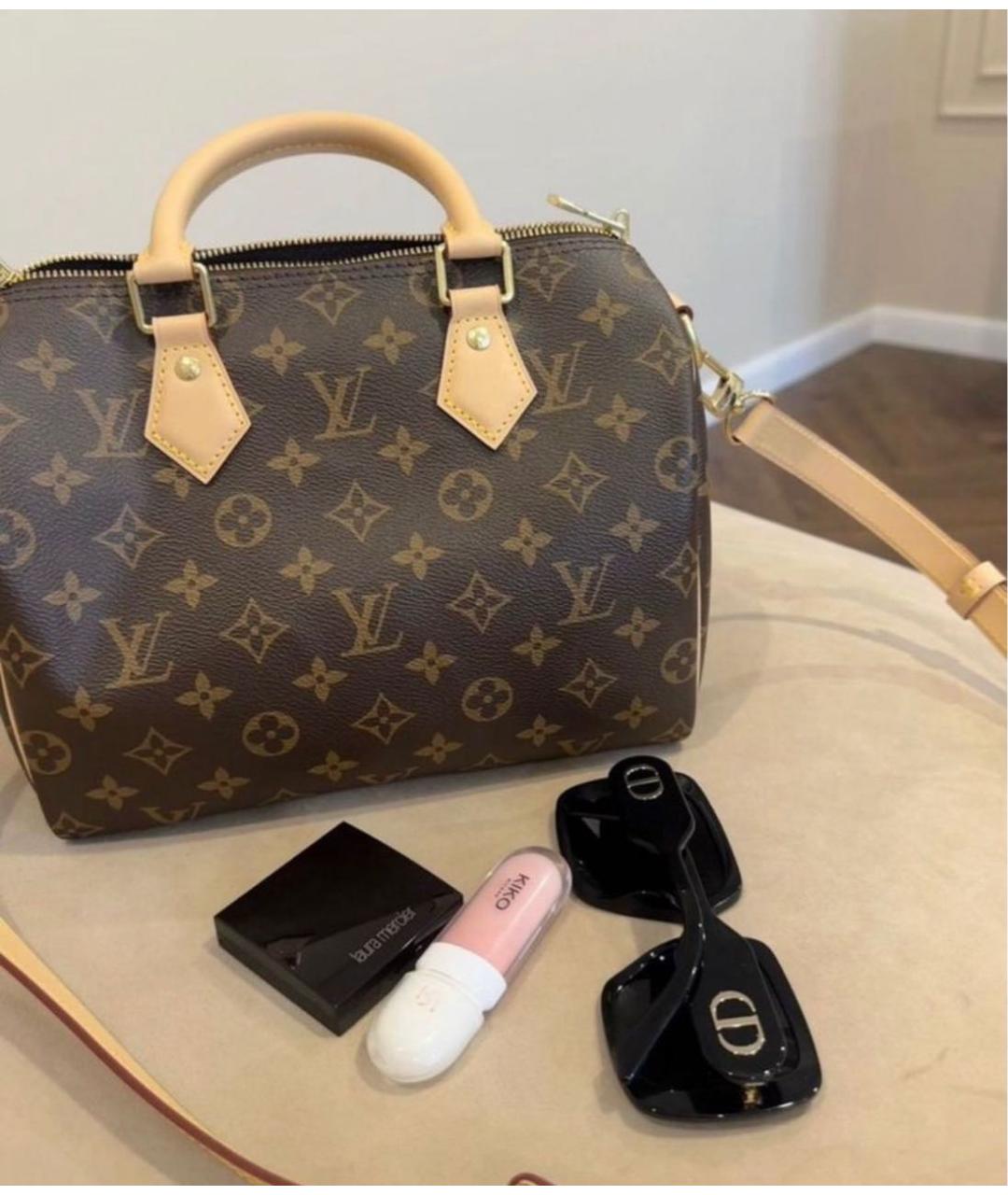 LOUIS VUITTON Коричневая сумка с короткими ручками, фото 4