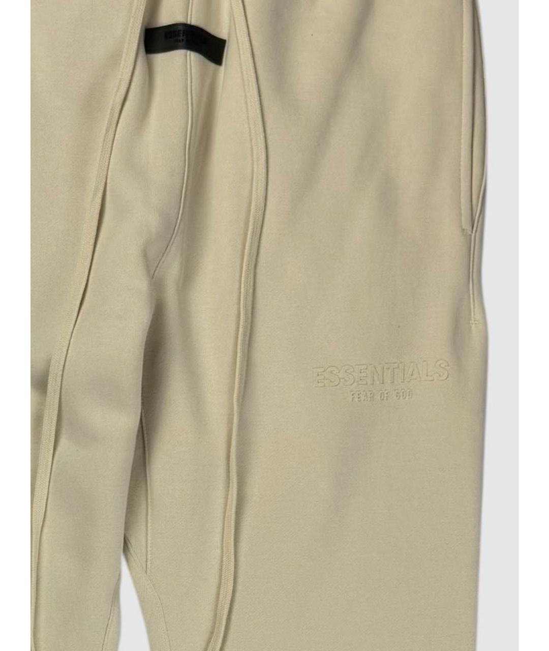 FEAR OF GOD ESSENTIALS Бежевые хлопковые повседневные брюки, фото 7