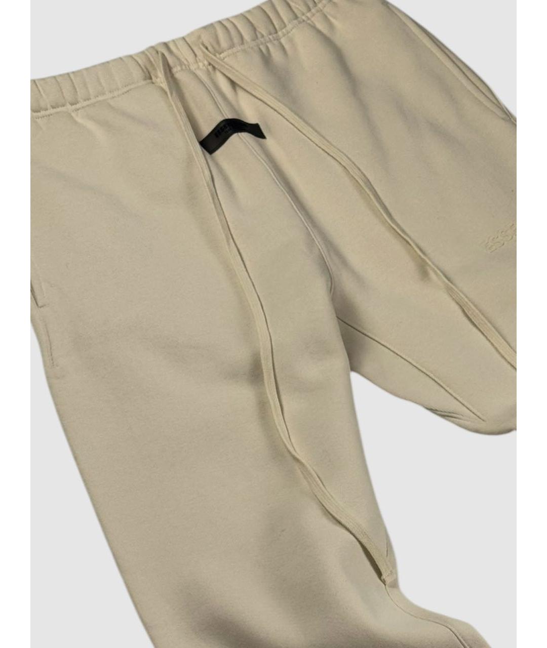 FEAR OF GOD ESSENTIALS Бежевые хлопковые повседневные брюки, фото 4