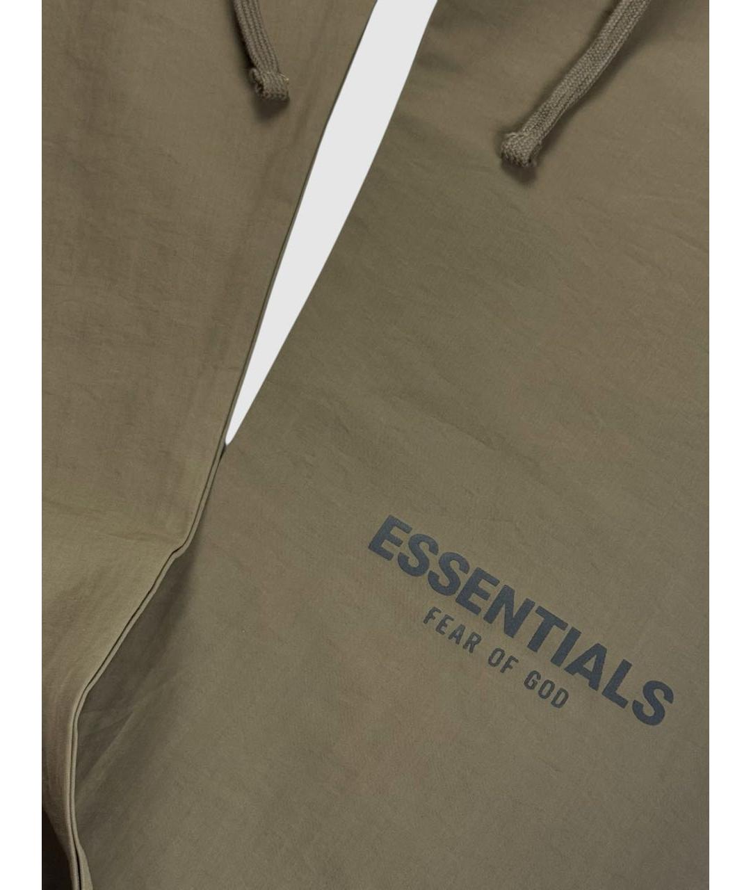 FEAR OF GOD ESSENTIALS Коричневые хлопковые повседневные брюки, фото 6