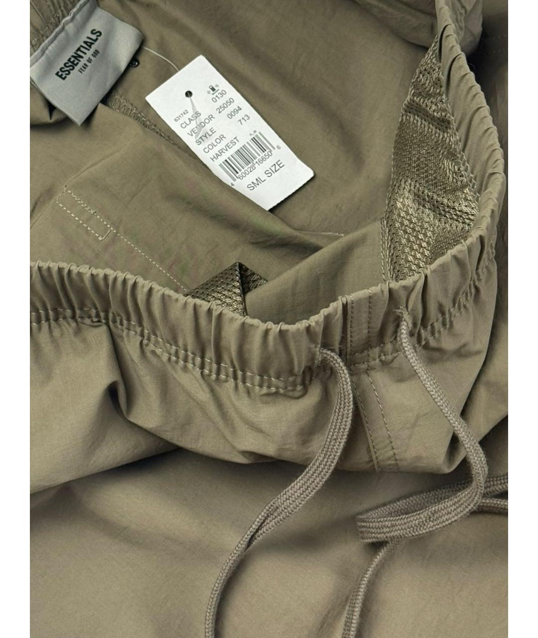 FEAR OF GOD ESSENTIALS Коричневые хлопковые повседневные брюки, фото 5