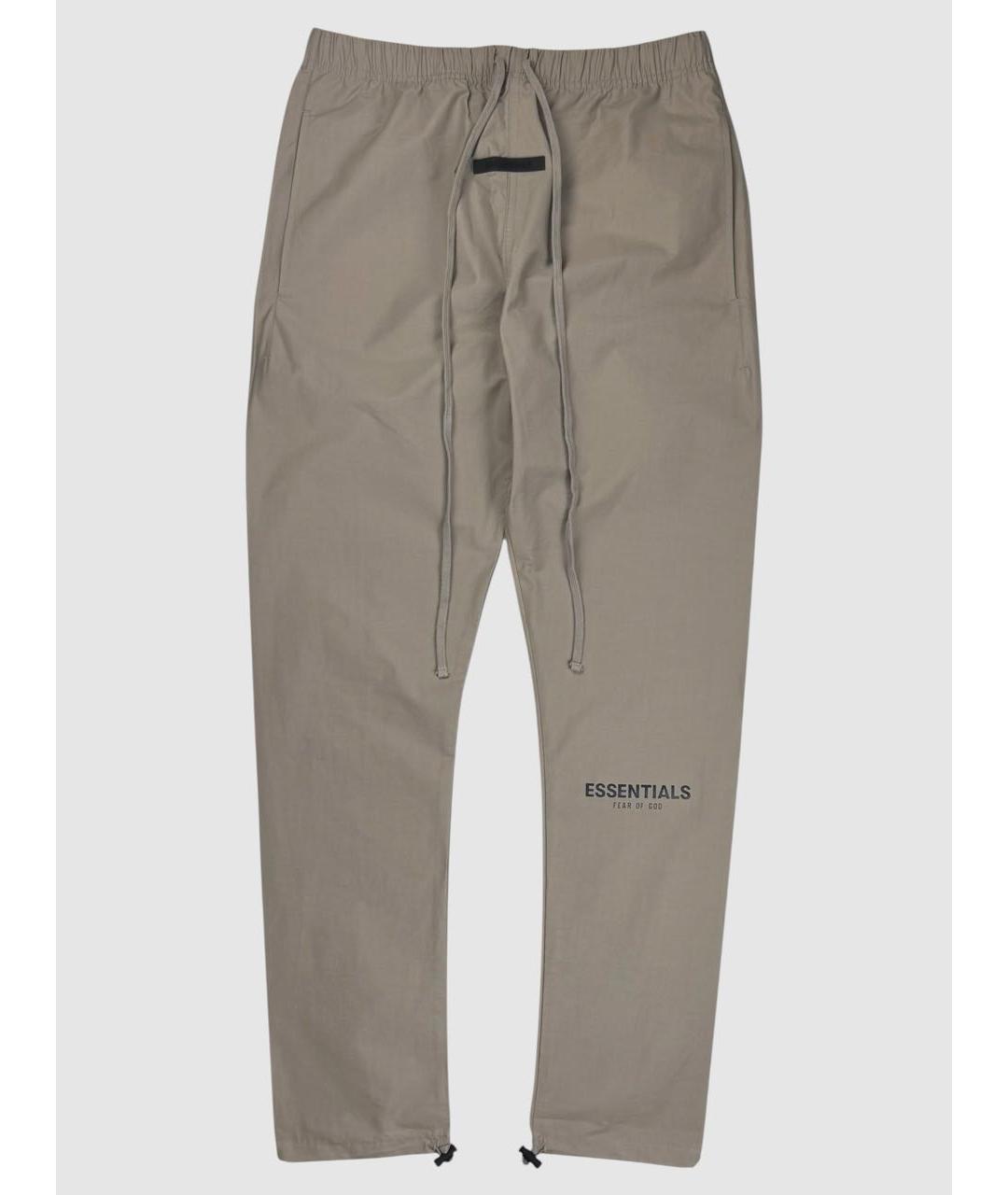 FEAR OF GOD ESSENTIALS Бежевые хлопковые повседневные брюки, фото 9
