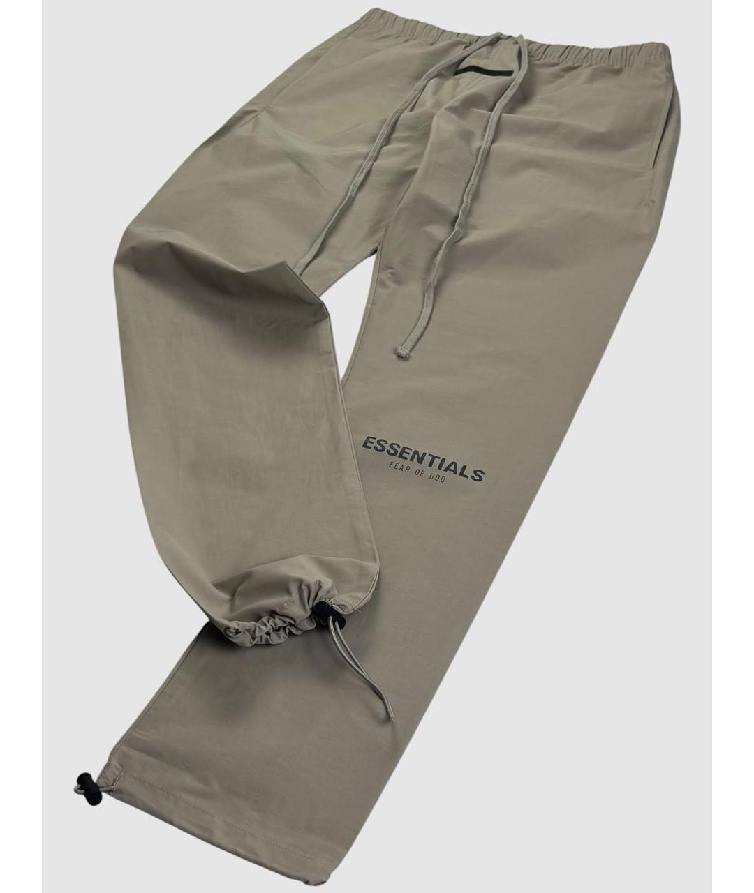 FEAR OF GOD ESSENTIALS Бежевые хлопковые повседневные брюки, фото 4