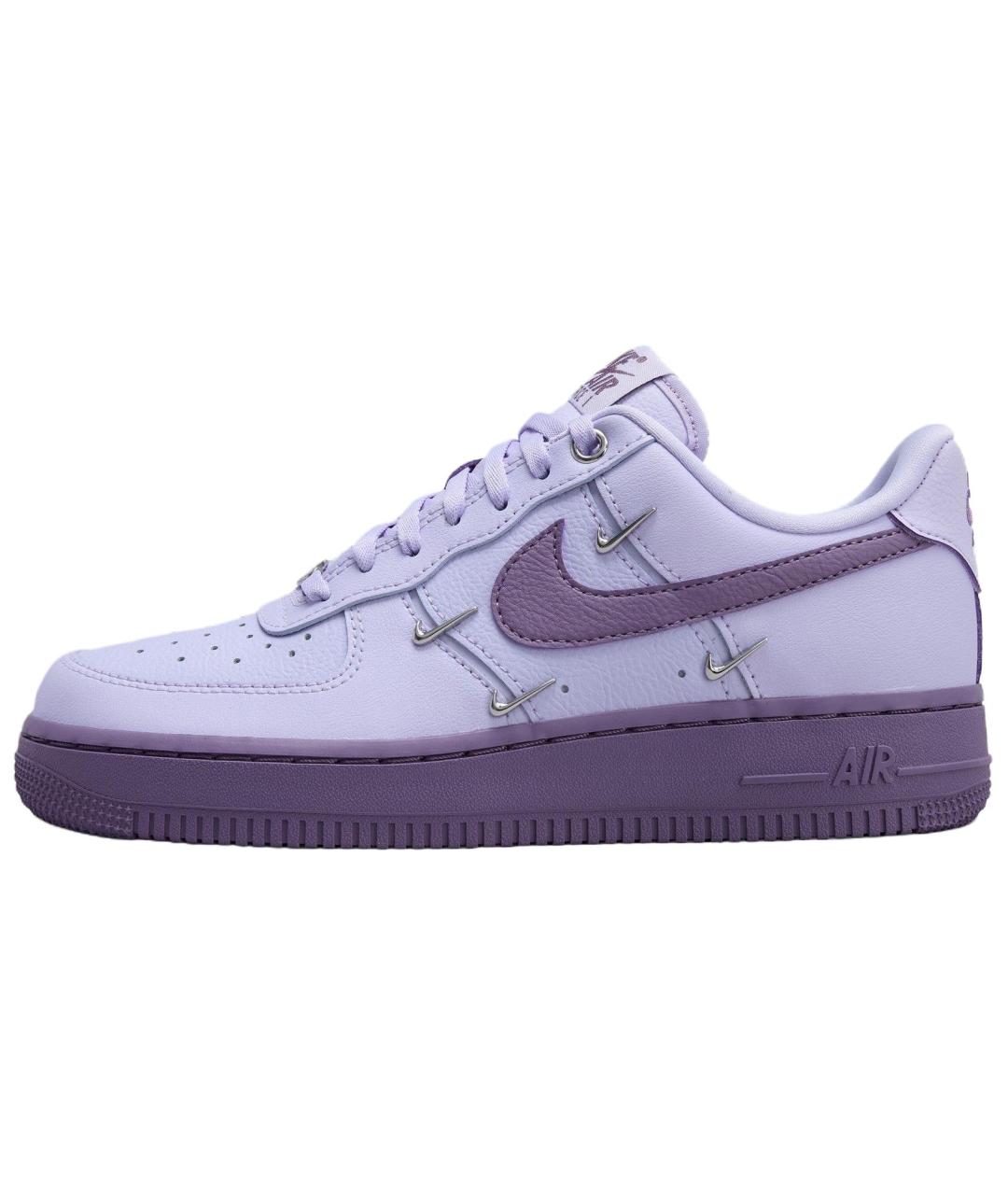 NIKE Фиолетовые кожаные кроссовки, фото 2