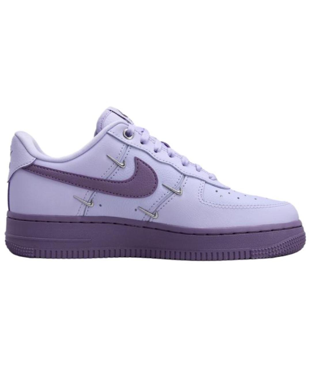 NIKE Фиолетовые кожаные кроссовки, фото 3