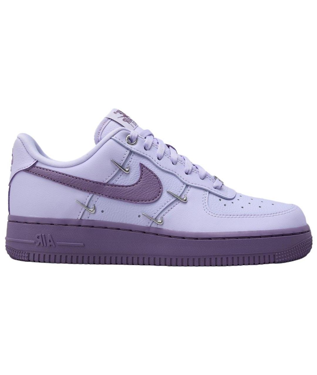 NIKE Фиолетовые кожаные кроссовки, фото 1