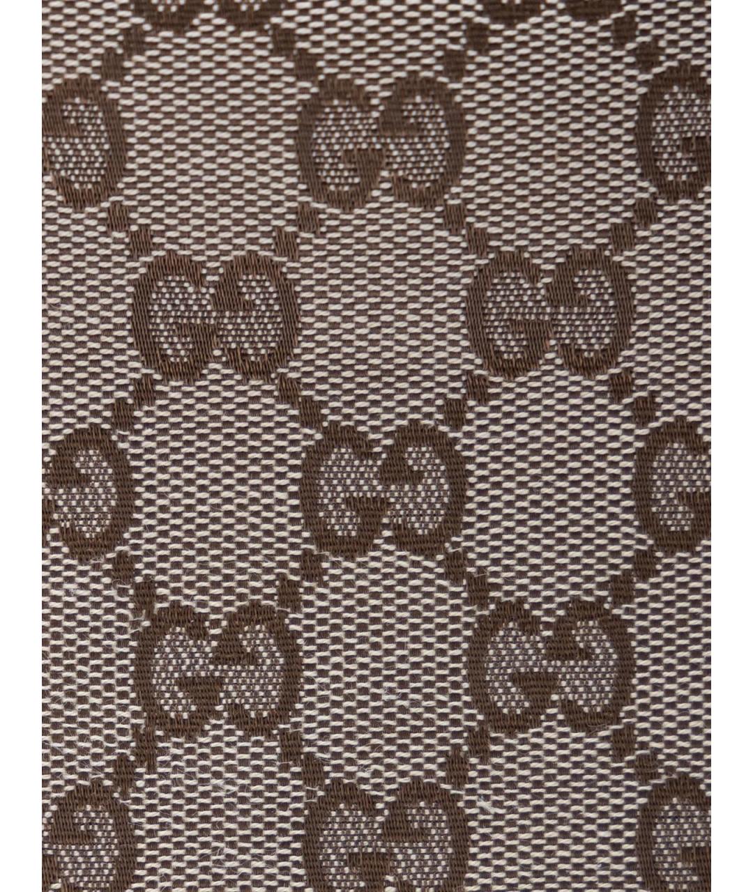 GUCCI Бежевая тканевая сумка тоут, фото 5