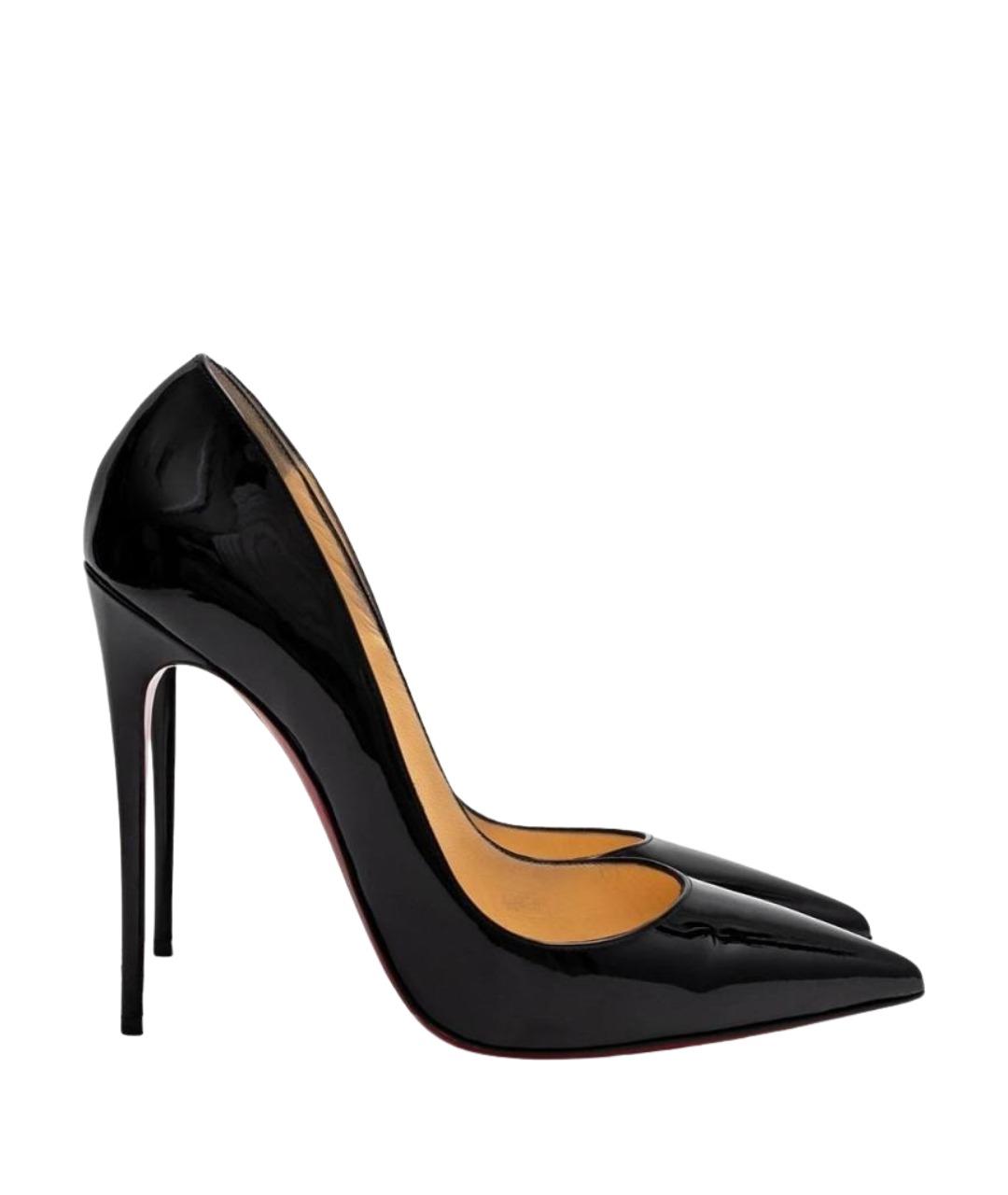 CHRISTIAN LOUBOUTIN Черные туфли из лакированной кожи, фото 1